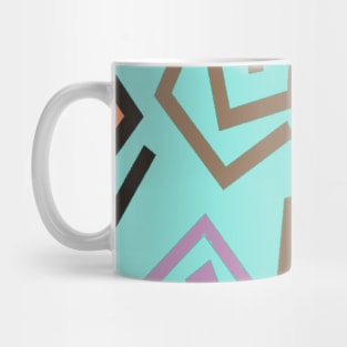 Moroccan Tile Design | Turquoise and Brown Mug